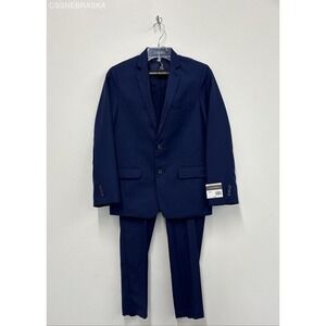 Van Heusen Bank Blue Men's Suit - Size Size 16